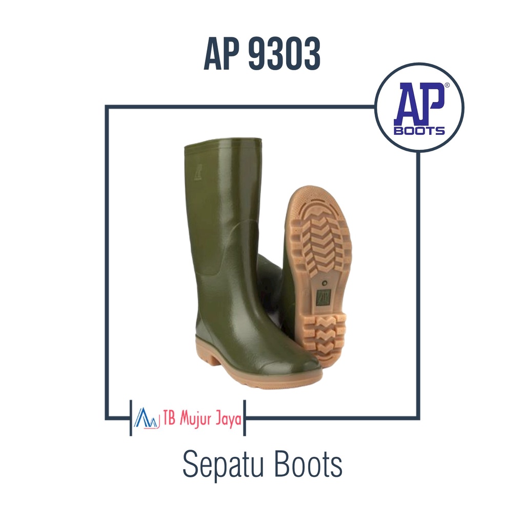 AP Boots AP 9303 Sepatu Boots Karet Warna Hijau