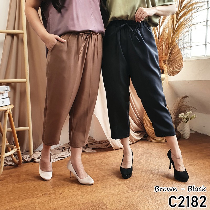 CELANA PANJANG WANITA / CELANA PANJANG TALI / CELANA PANJANG PINGGANG KARET / CELANA PANJANG WANITA 