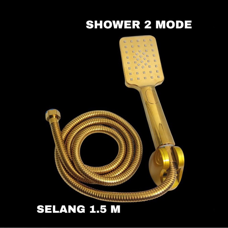 Shower Kamar Mandi Hemat Air Murah Hand Shower mandi Gold Semprotan AIR HandShower Mumer saving water spray