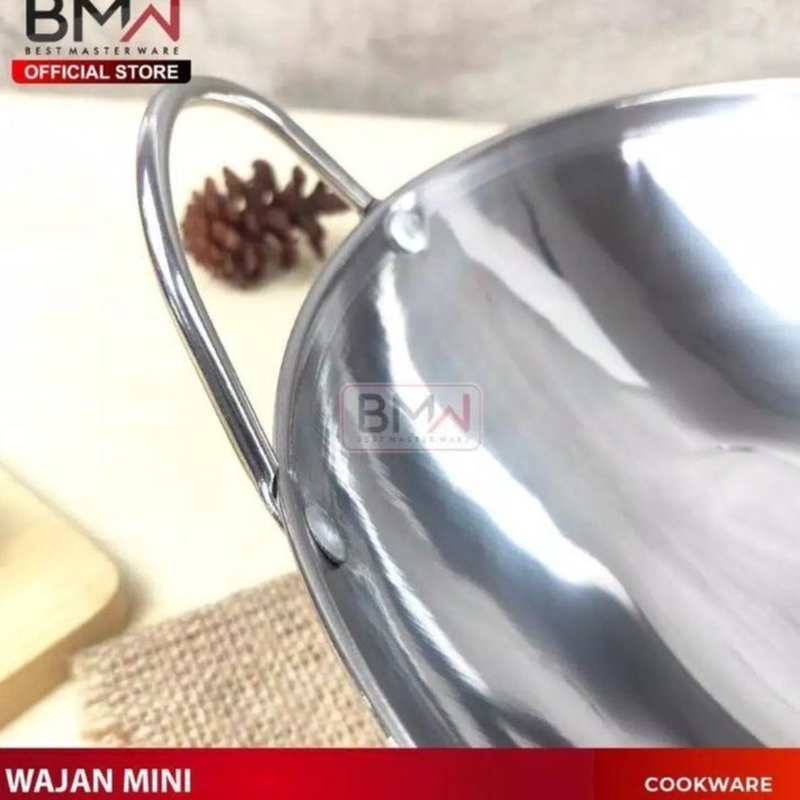 Wajan / Kuali Mini Stainless Anti Karat &amp; Anti Lengket  Kualitas Terbaik