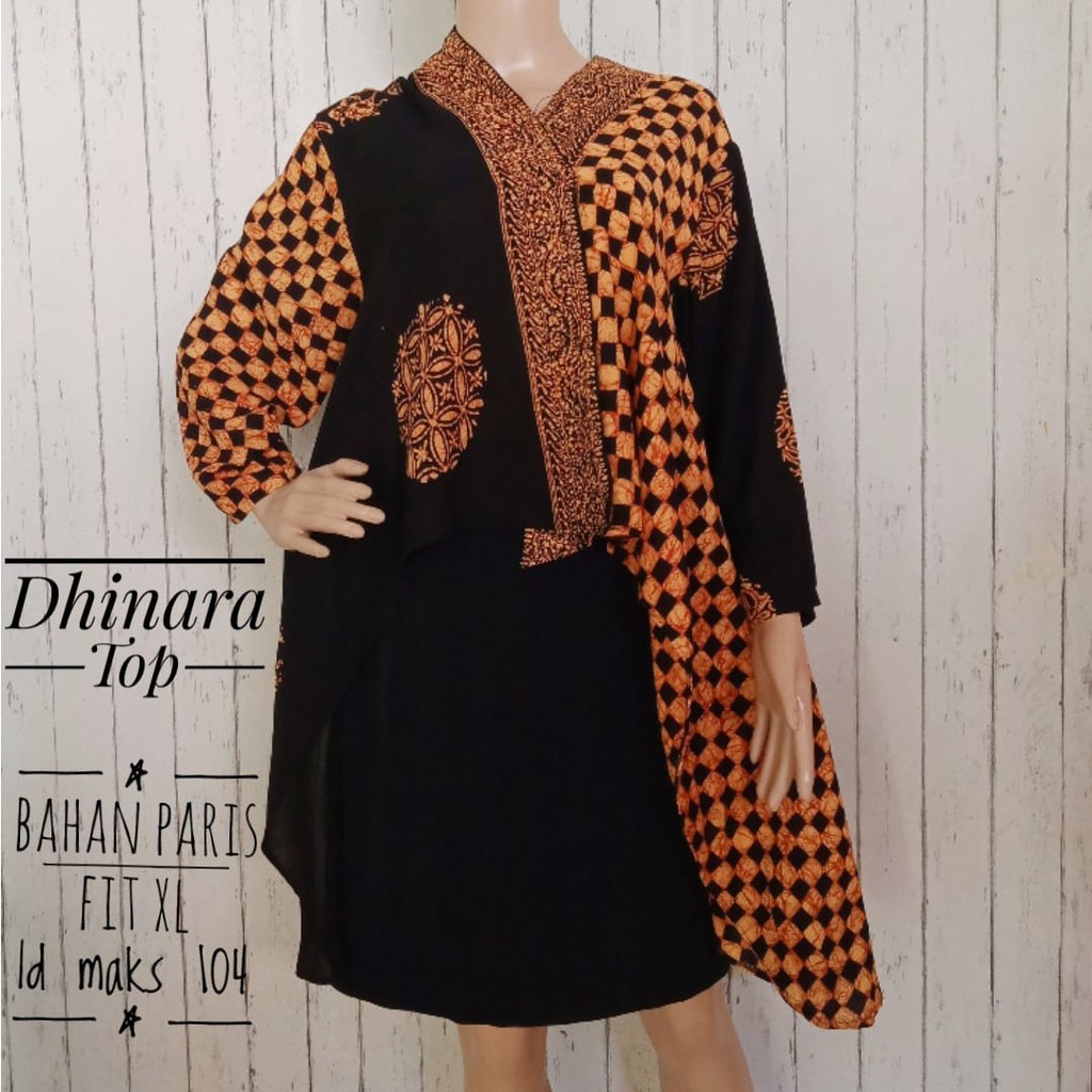 DHINARA TOP| BATIK WANITA  | BLUS BATIK PARIS