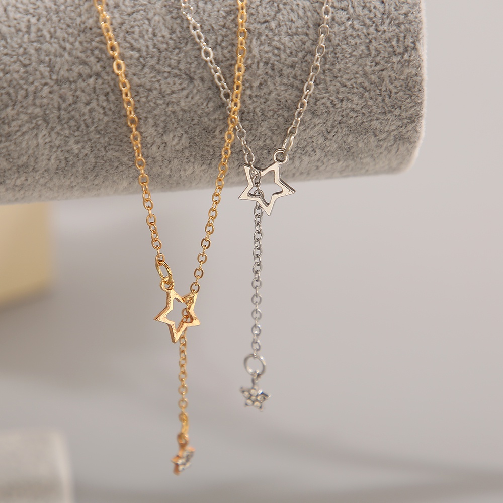 AY(CN) Kalung Rantai Multilayer Dengan Liontin Kupu-Kupu Aksen Kristal Mutiara Untuk Wanita