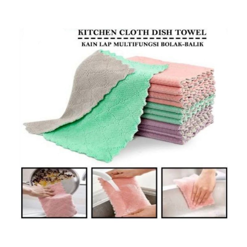 Kanzo - Kain Lap Microfiber Anti Minyak / Kain Lap Dapur Microfiber Anti Minyak / Kain Lap Dapur