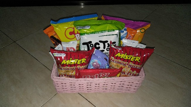 Keranjang Rotan Kotak Double 30x20x9cm Warna