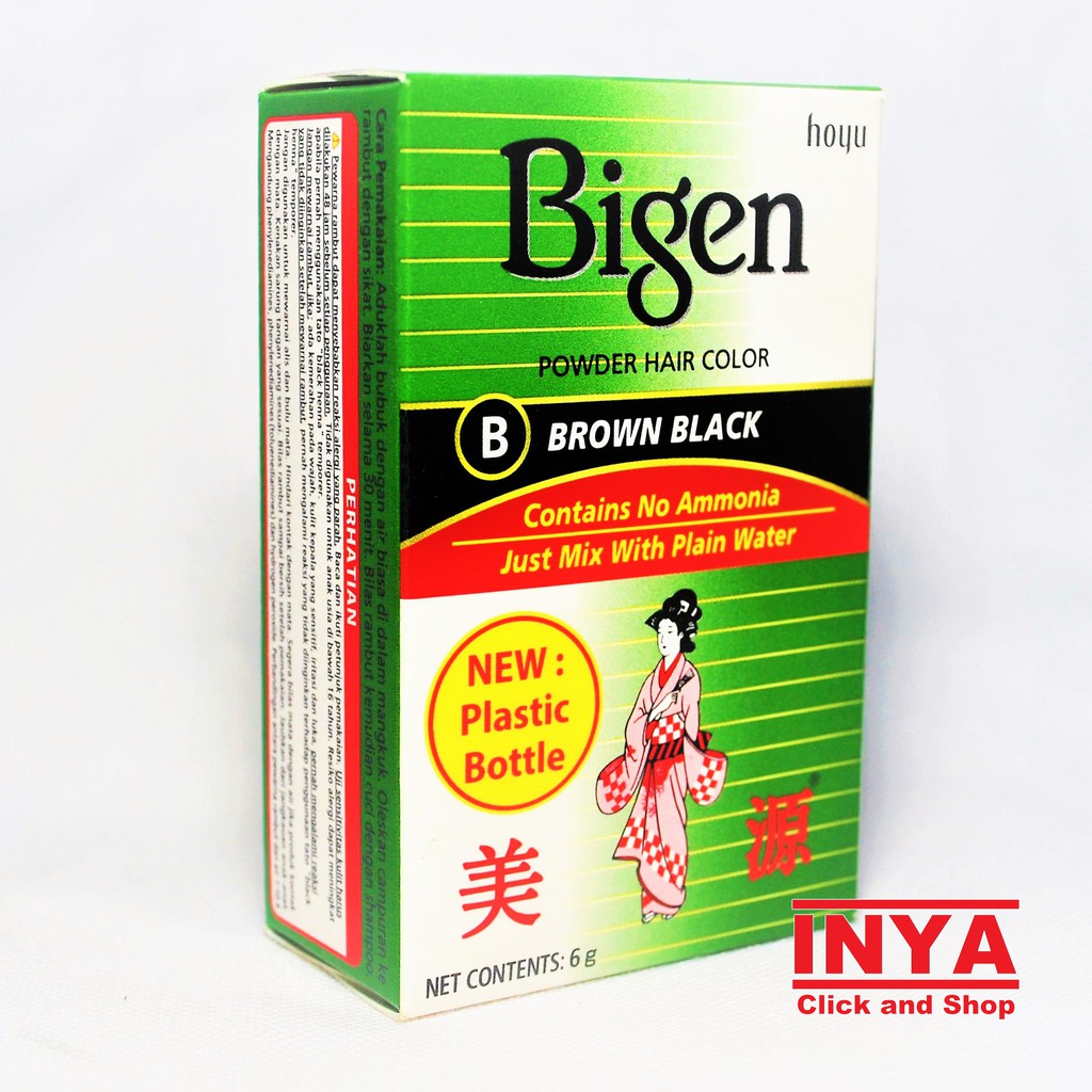 Pewarna Rambut BIGEN B-BROWN BLACK 6g POWDER - Semir Rambut