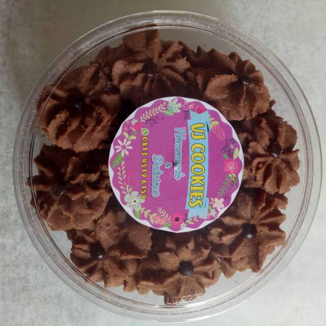 

Kue kering semprit coklat dahlia cookies