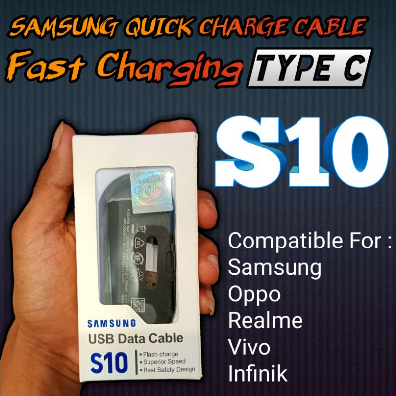 Kabel Data  Fast charging Samsung 100% Original S8 Type C A51 A50 A20 A52s A70 FAST CHARGING BY SAMSUNG