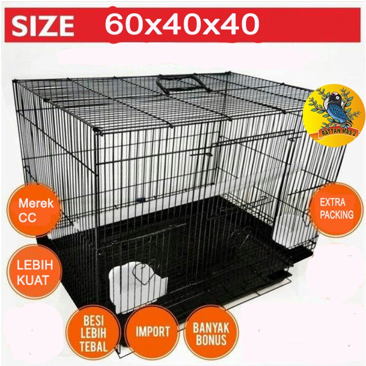 Kandang Besi Kotak Ukuran Besar