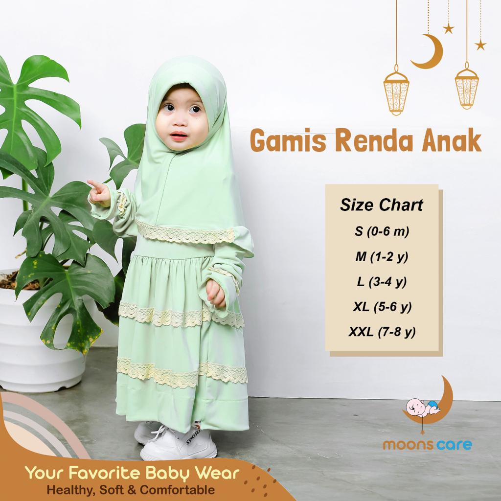 GAMIS RENDA ANAK POLOS Gamis Busana Muslim Anak Perempuan Bayi Premium Bahan ADEM Gamis Bayi POMPOM