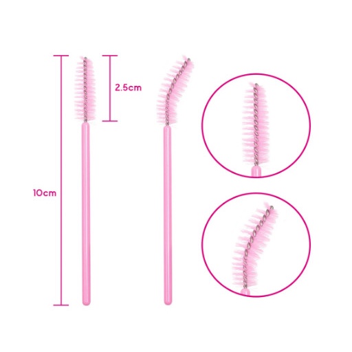 Sisir Bulu Mata/Mascara Brush Eyelash/Sikat Alis (10 Pcs) - Wj