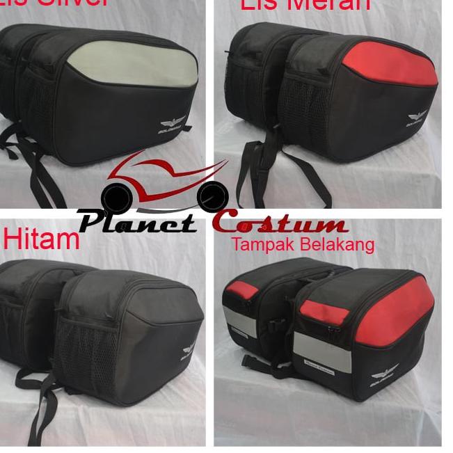 Harga Murah.. TAS MOTOR SIDEBAG BAGASI SAMPING SIDE BAG TOURING NMAX PCX ADV SPORT MATIC BEBEK GOLDW