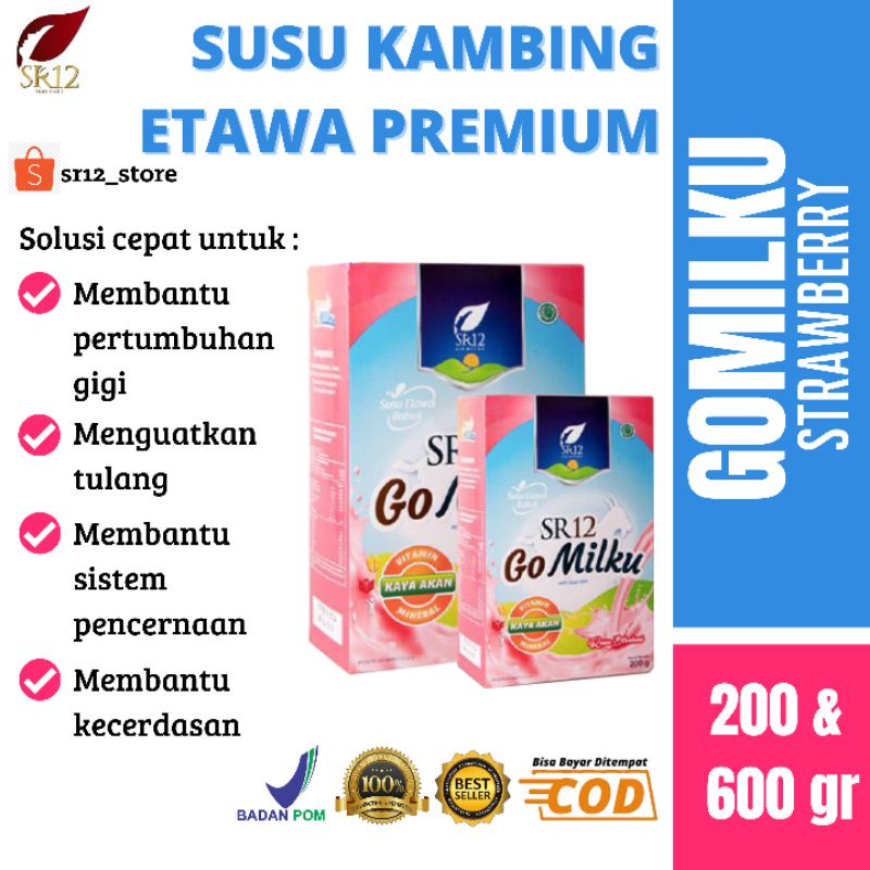 

[Tanpa Gula Aman untuk Diabetes] Susu Etawa Bubuk Rasa Stroberi / GOMILKU SR12 / SUSU KAMBING ETAWA BUBUK / SUSU KAMBING BUBUK / GO MILKU STROBERI SR12 / SUSU KOLESTEROL / SUSU GEMUK / SUSU SEHAT / SUSU TULANG / SUSU TBC / SUSU DIABETES