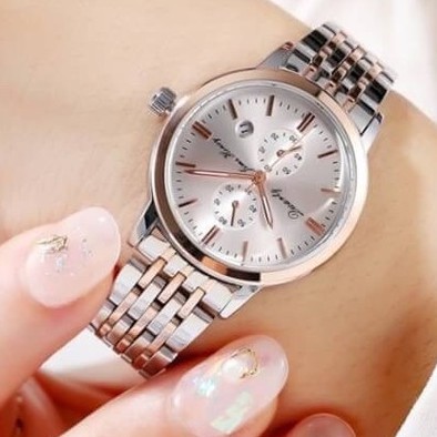 Jims Honey Jam Tangan 8138 Couple Pasangan Pria Wanita Analog Quartz Murah Branded Elegan JH