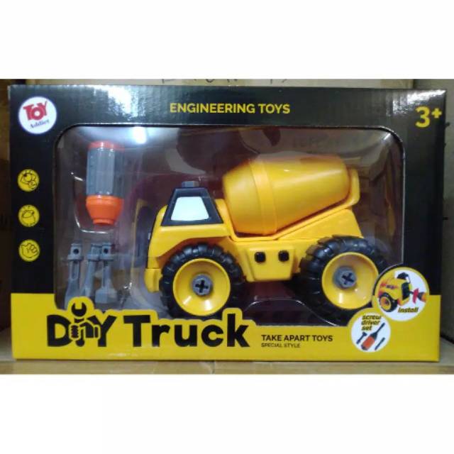 DIY Truck Engineering Toys - Mixer Truck