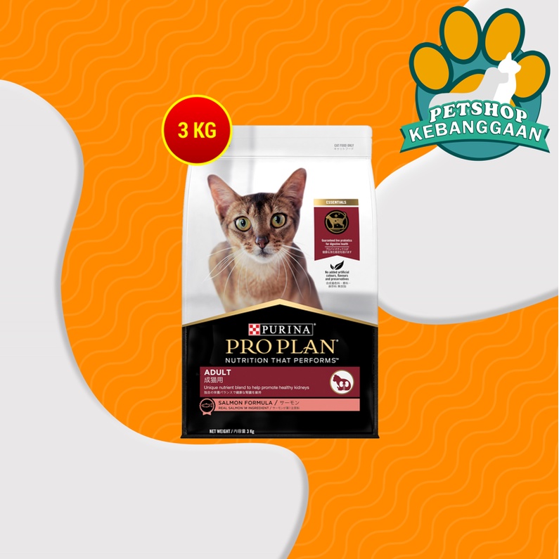 ProPlan Makanan Kucing Dewasa Adult Pro Plan Cat Food Salmon 3 KG