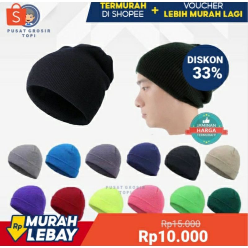 kupluk rajut polos Beanie hat polos kupluk pria kupluk wanita