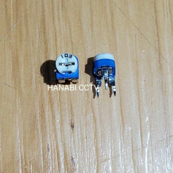 Trimpot 10k ( 103 ) Trimpot Trimmer Variable Vertical Vr Blue