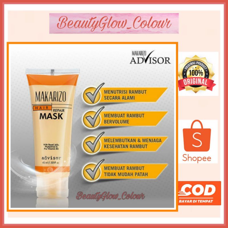 MAKARIZO REPAIR HAIR MASK TUBE BPOM HALAL