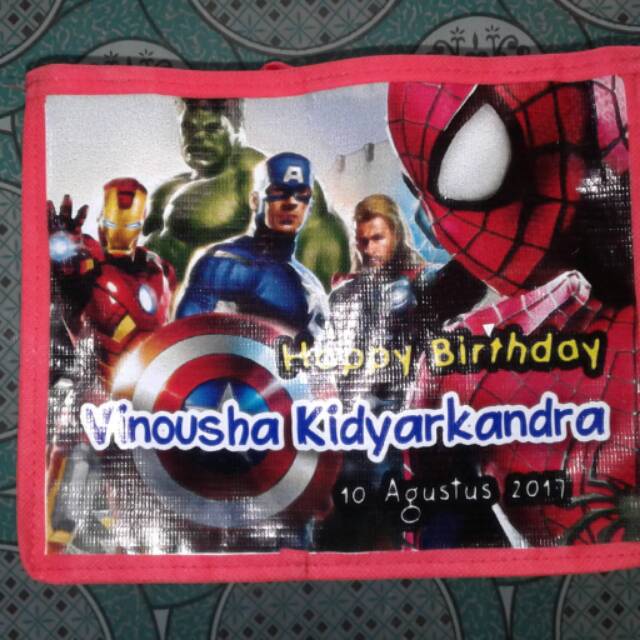 

Tas ultah murah/spiderman