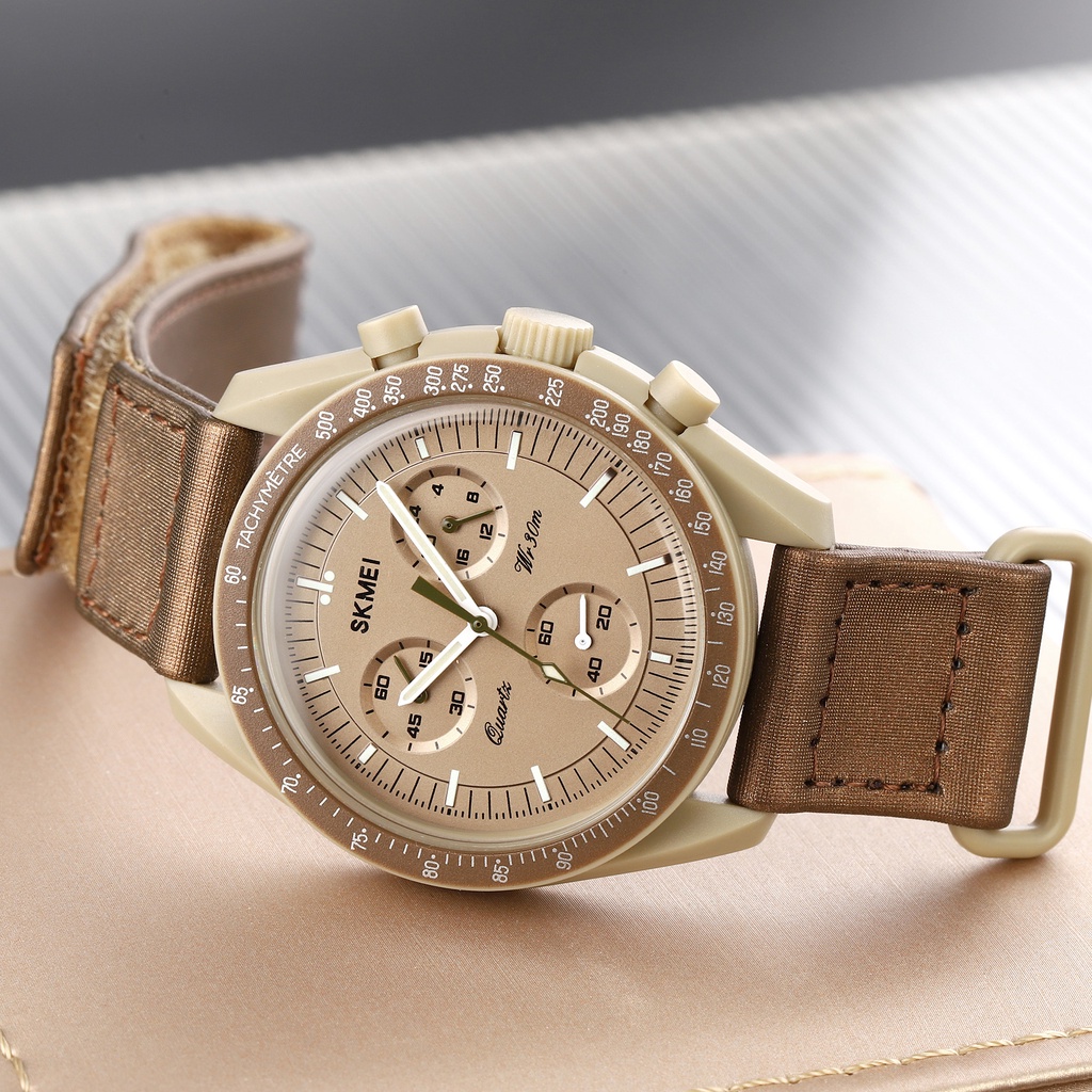 SKMEI 1982 Jam Tangan Pria Wanita Analog Model Classic Planet Mission Watch WATCHKITE WKOS