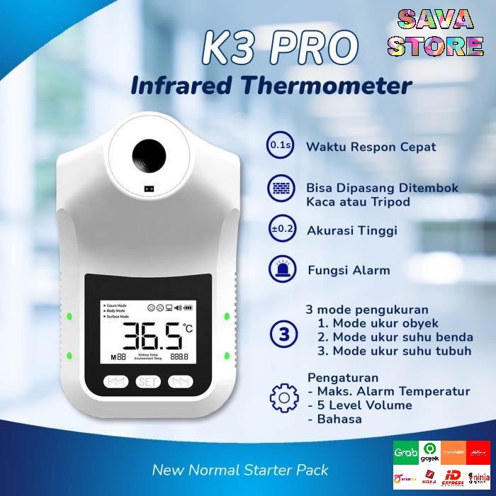 K3 Thermometer Pro non contact infrared sudah termasuk stand tripod