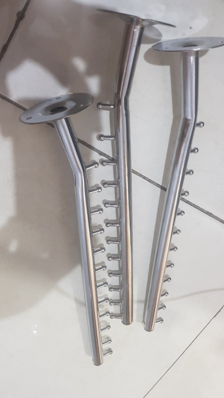 Hanger Suling Tembok Belalai 12 Titik Warna Ungu (free Paku)