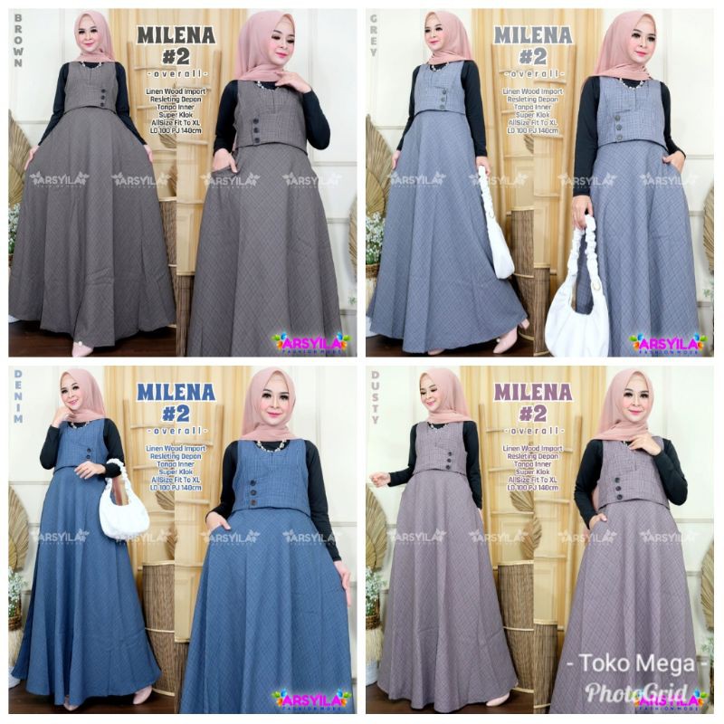 Outer/ Overall Wanita Linen Wood Impor