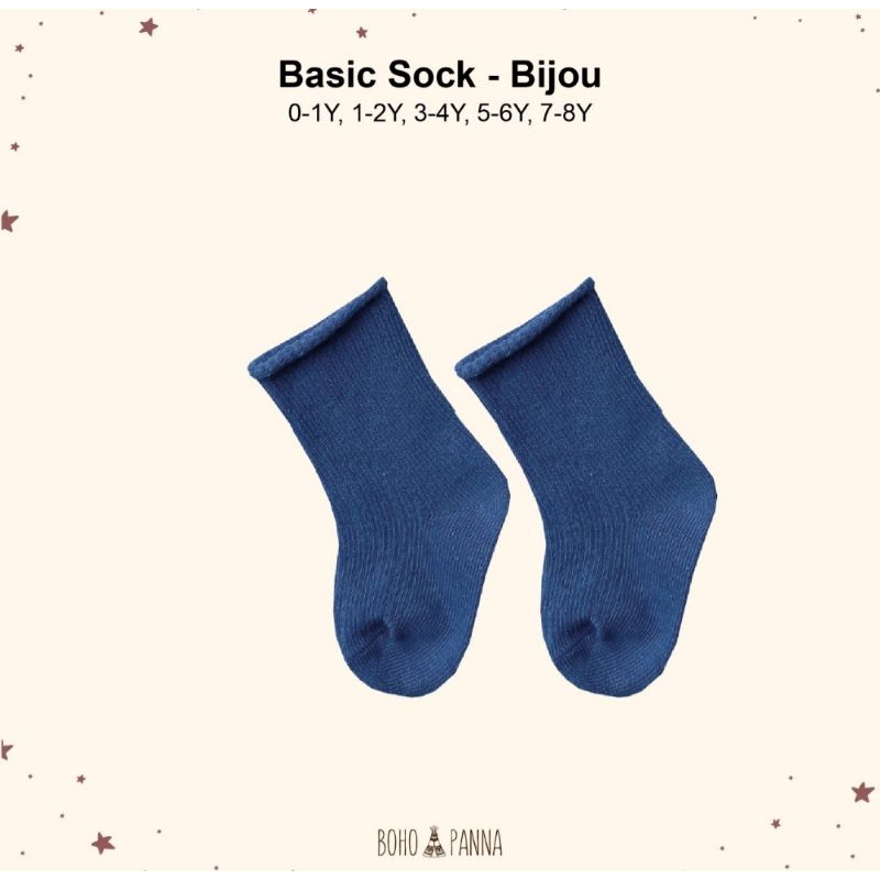 Socks Basic Bohopanna/Basic Sock/Kaos Kaki Bayi/Kaos Kaki Anak/Kaos Kaki Anak Polos