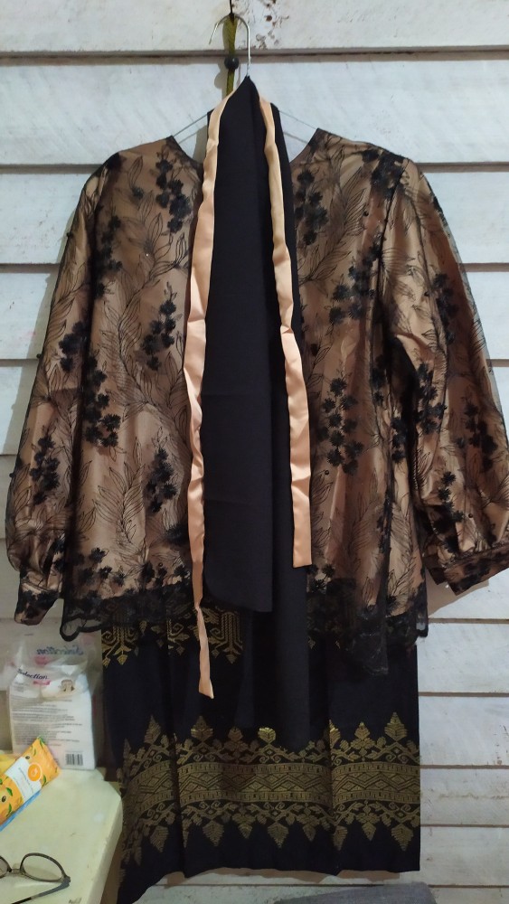 Cp Mayangsari Bunga Pagar Batik Brokat Couple Ayushita Free Slendang