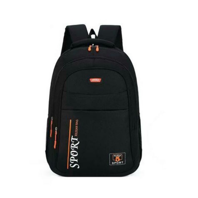 Tas Ransel anak laki - laki SMP/SMA Tas Sekolah pria punggung Distro Backpack Sport EMOEMO-Hitam