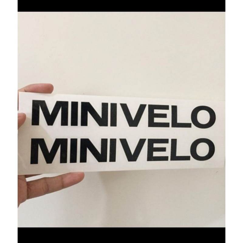 Cutting Sticker Frame Sepeda Minivelo 2Pcs