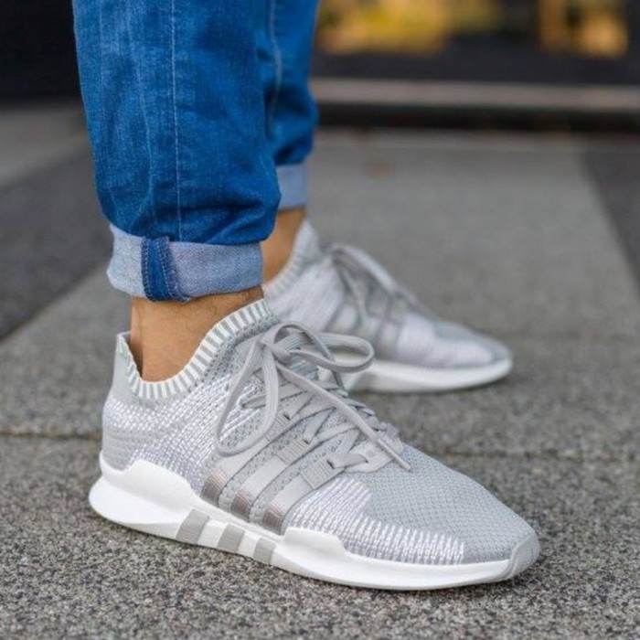 Sepatu Sneakers Pria Adidas EQT Support Primeknit Grey Original 100% - BY9392