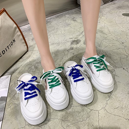 Sepatu Sandal Perempuan Putih Import Cantik Sepatu Sendal Cewek Korea Trendy SD-097