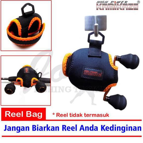 LARIS Kamikaze BC Reel Cover Jugy 102 - Tas Reel Pancing Bait Cast Reel Bag 22 APRIL