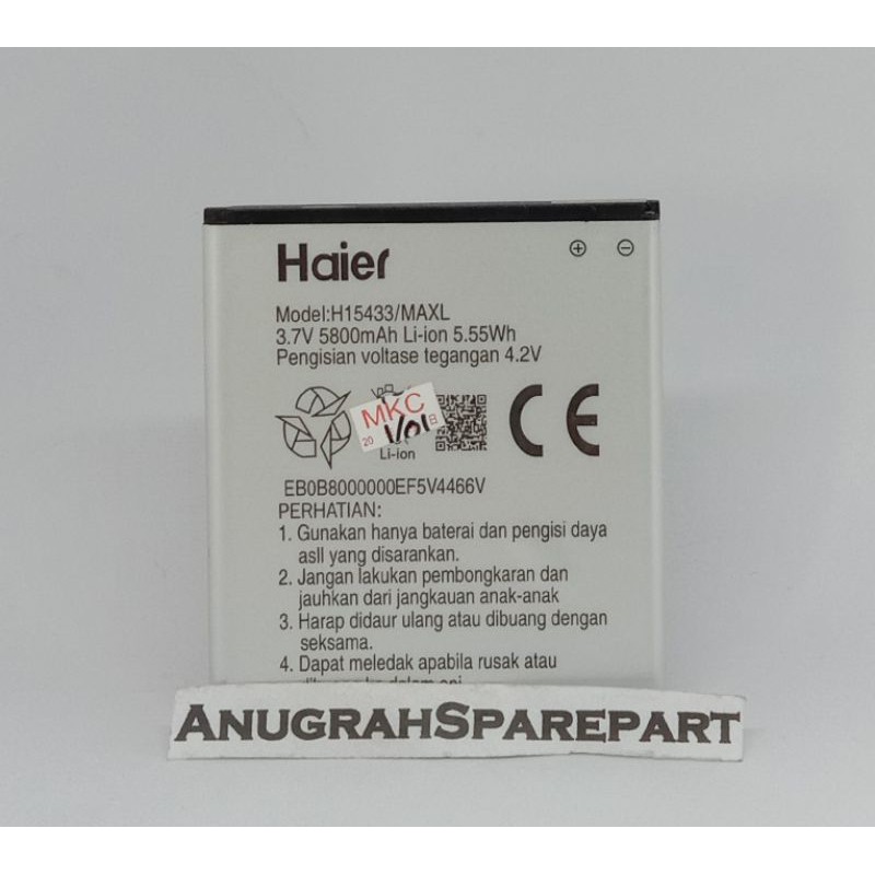 BATRE BATERAI HAIER H15433 ANDROMAX L BATTERY ORIGINAL NEW