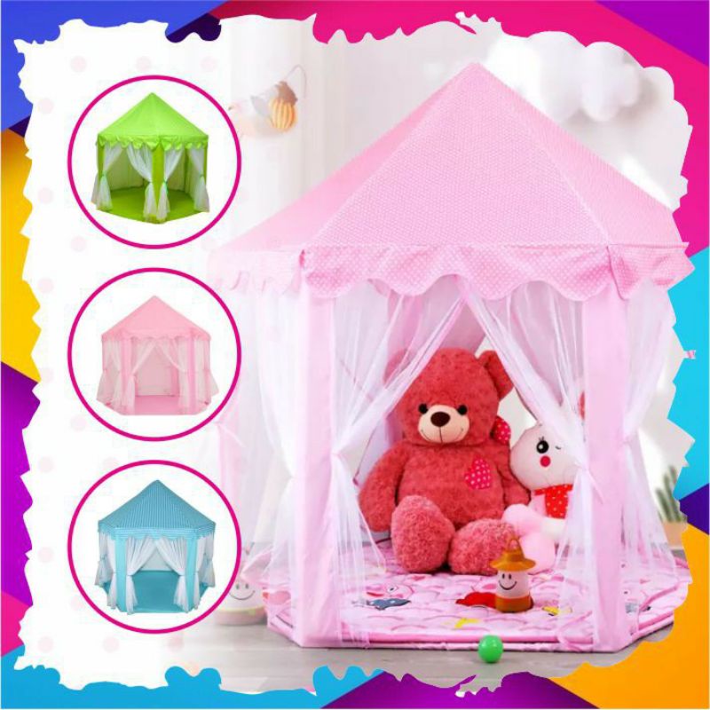 marvelashop | Tenda Anak GAZEBO Princess Rumah Indoor Outdoor Model Gazebo Portable