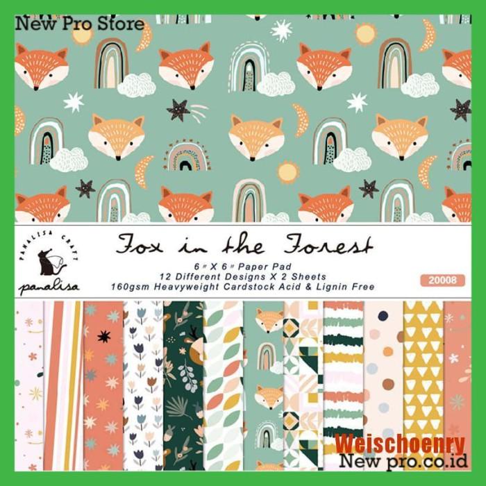 

Paper | Weisry 24 Lembar Kertas Motif Rubah Lucu Ukuran 6 X6 Untuk Scrapbook