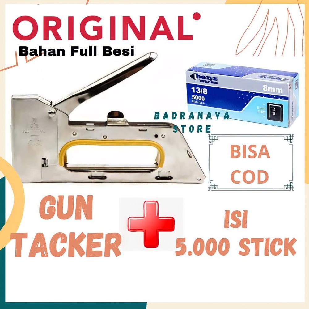 

((BISA COD)) Stapler Tembak Dan Isinya yang cocok Guntacker dan isi guntacker yang cocok Steples + ISI Guntacker