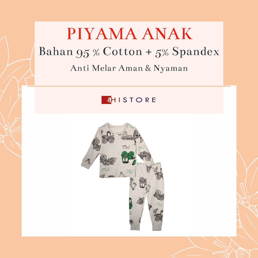 [HI] PIYAMA PAJAMAS ANAK 2 – 6 TAHUN IMPORT BAHAN PREMIUM