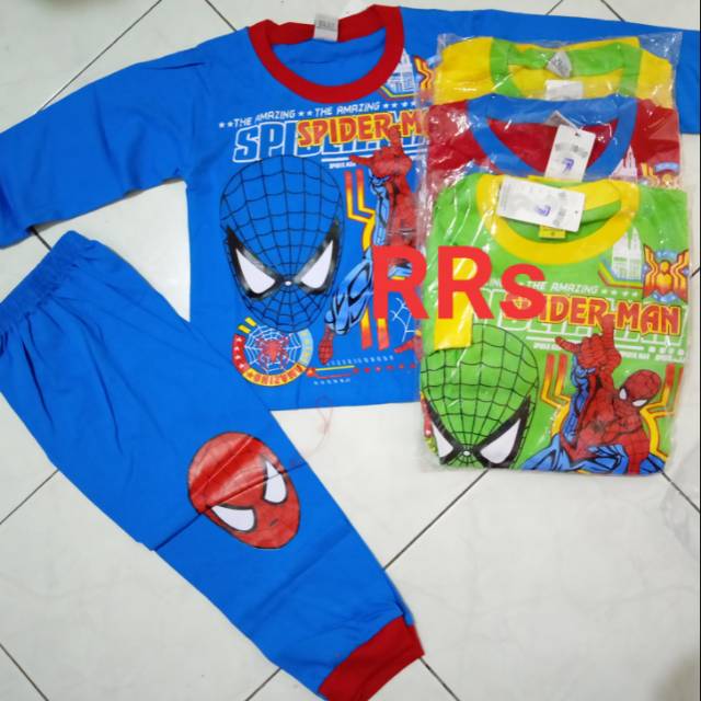 STELAN PANJANG SPIDERMAN HERO AVENGERS/PIYAMA/BAJU TIDUR