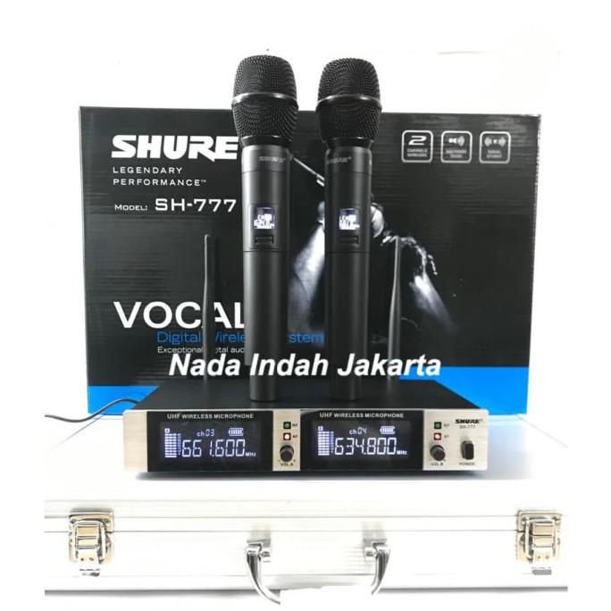 MICROPHONE WIRELESS SHURE SH 777 - MIC TANPA KABEL SH777 KOPER