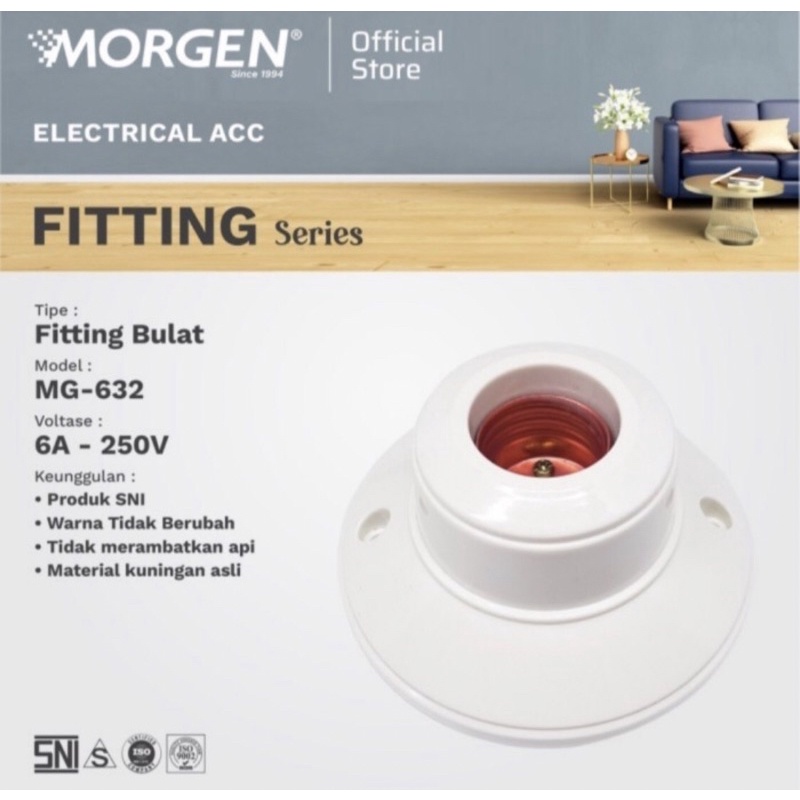 Fitting Plafon Bulat Morgen