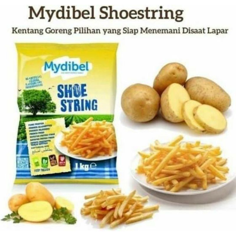 

Kentang goreng Mydible Frozen 1kg