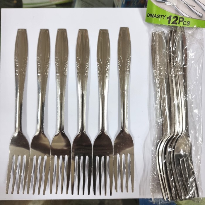 Sendok Garpu Stainless Murah Bijian - 1pcs Garpu