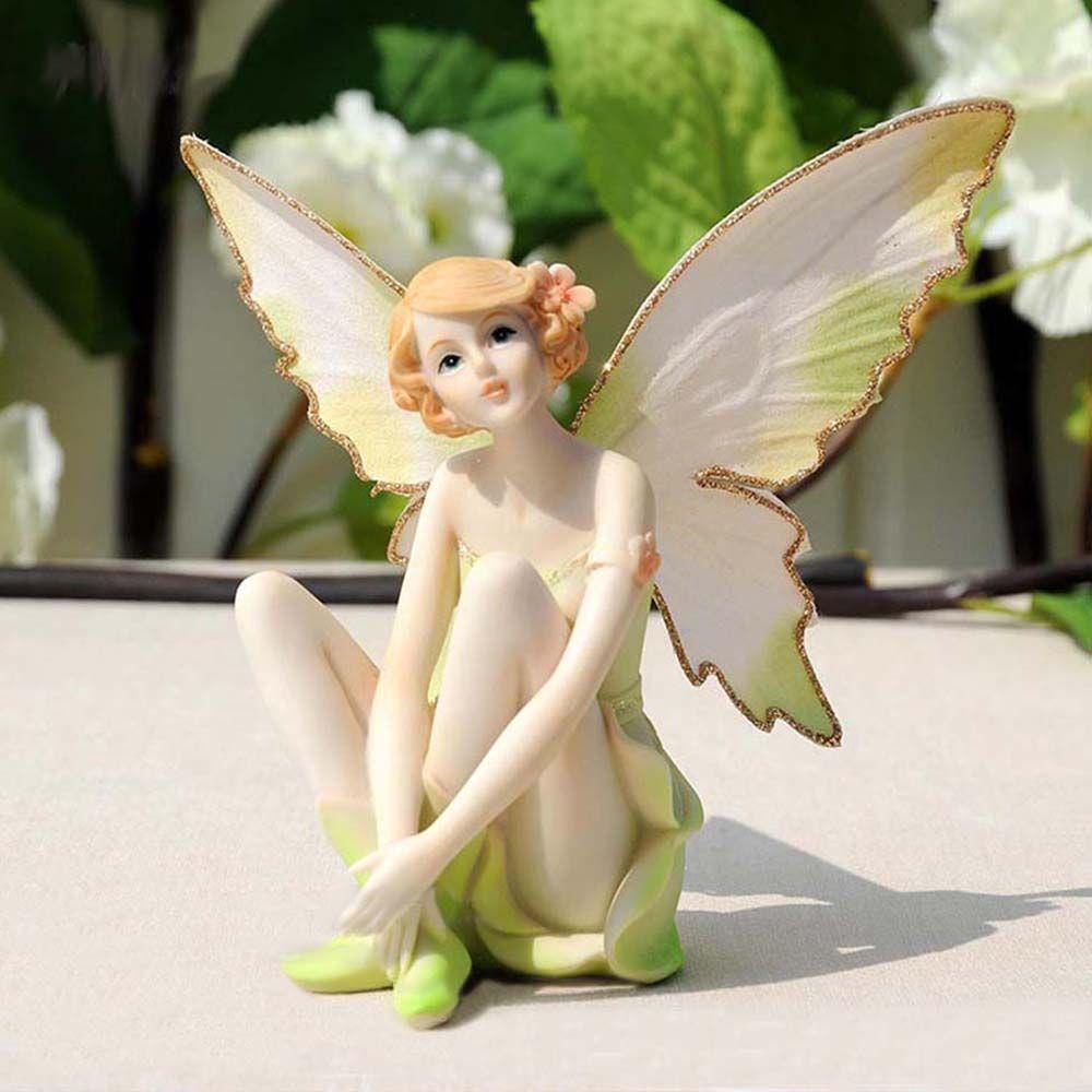 Rebuy Flower Fairy Gadis Cantik Souvenir Taman Lalat Kerajinan Tangan Peri Hiasan Rumah Miniatur