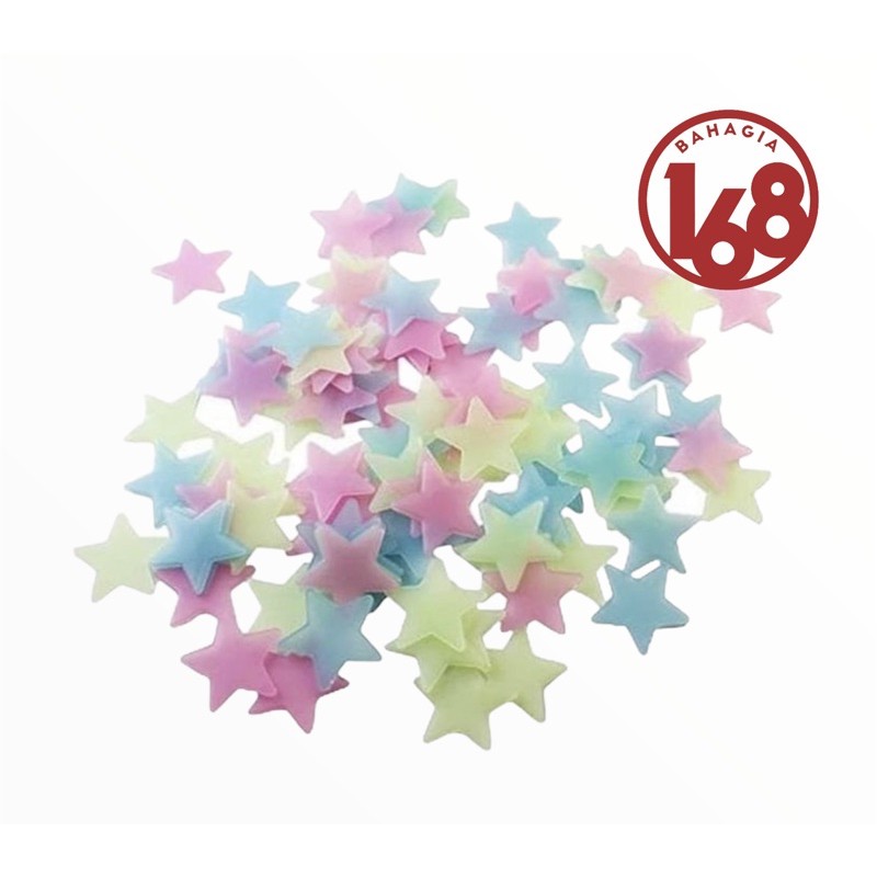 Star Wall Sticker Stiker Bintang Glow in the Dark