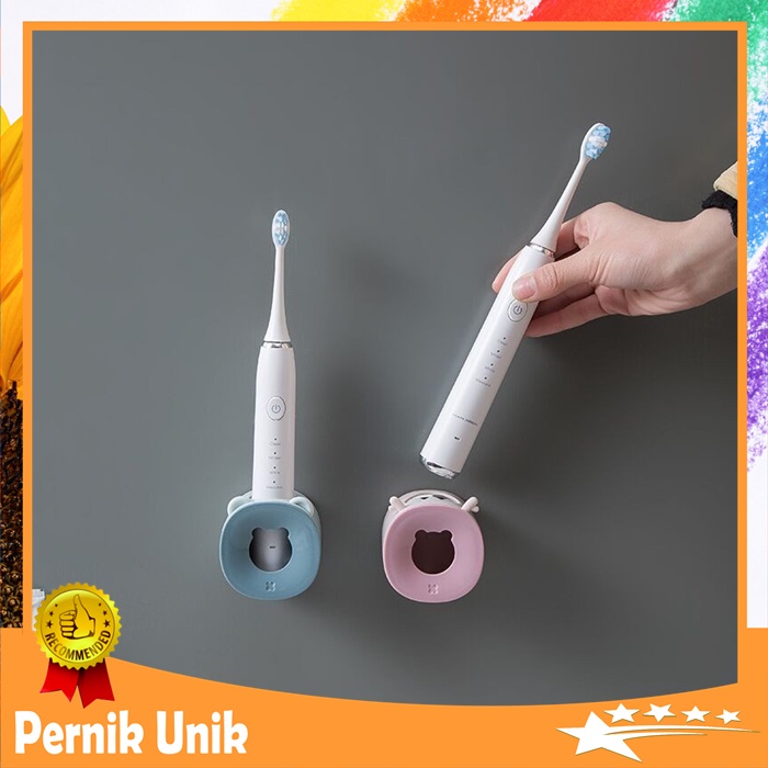 Tempat Sikat Gigi Elektrik Tempel Electric Tooth Brush Holder Sikat Gigi Anak Dewasa