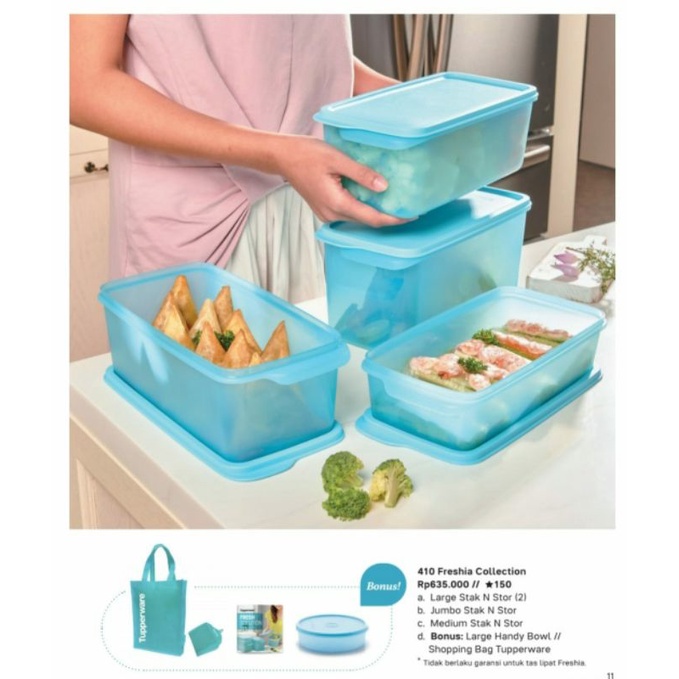 Tupperware Freshia Collection ORI Tempat Penyimpanan Makanan Dalam Kulkas