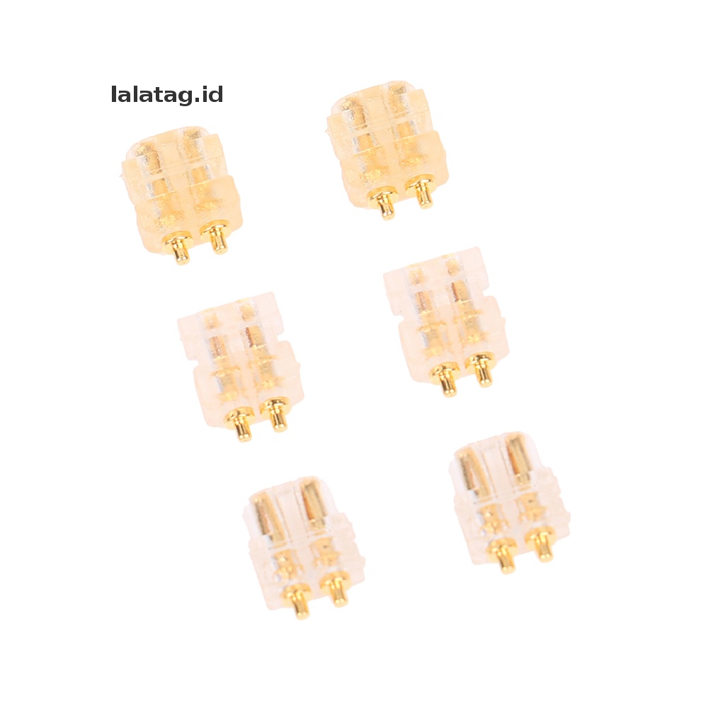 (Flyag) 2pcs / Set Soket Ganda 0.78 &quot;QDC / UE18 / TF10 Untuk Kabel Headphone Diy