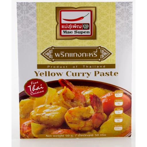 

[VEGAN & VEGETARIAN DETECTED] Mae Supen Yellow Curry Paste - Bumbu Kari Kuning